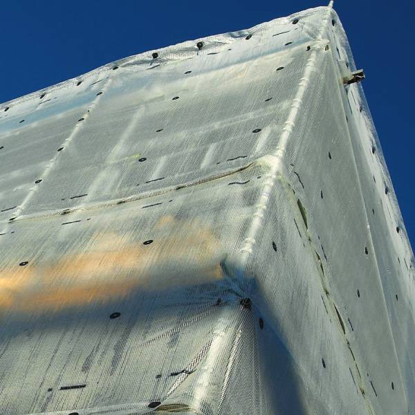 Monarflex sheeting on building