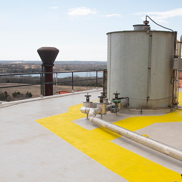 Parapro Roof Membrane with Pro Color Finish in yellow