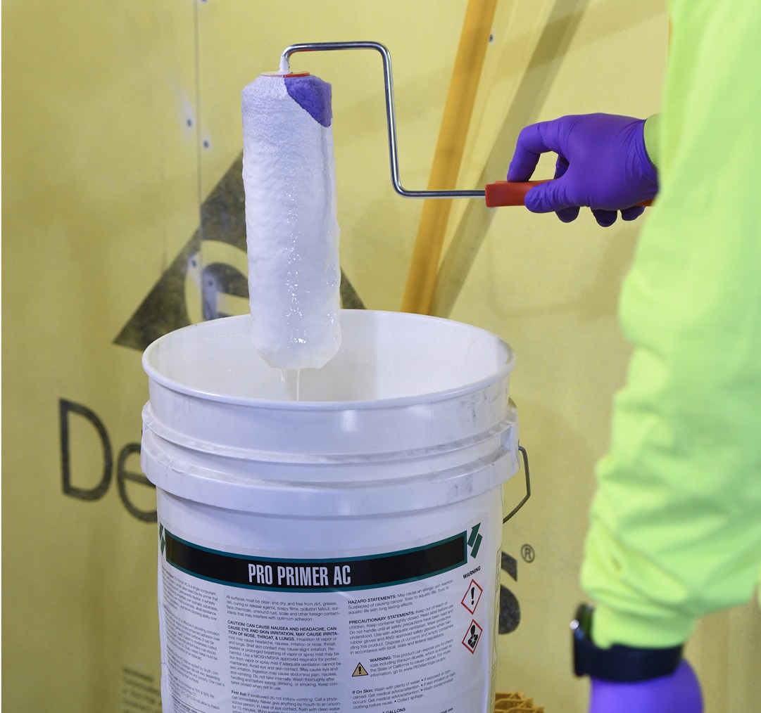 Pro Primer AC application on commercial wall