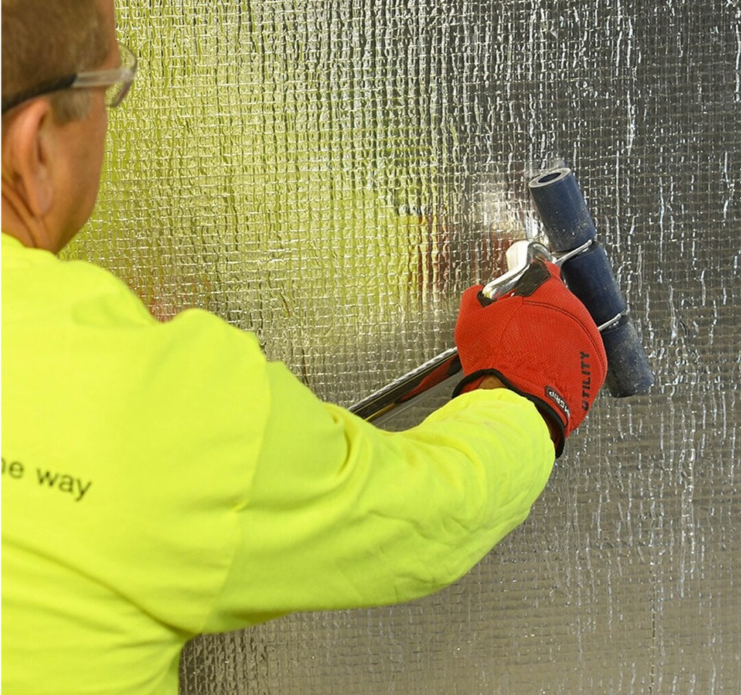 WALLcontrol reinforced aluminum AWB application
