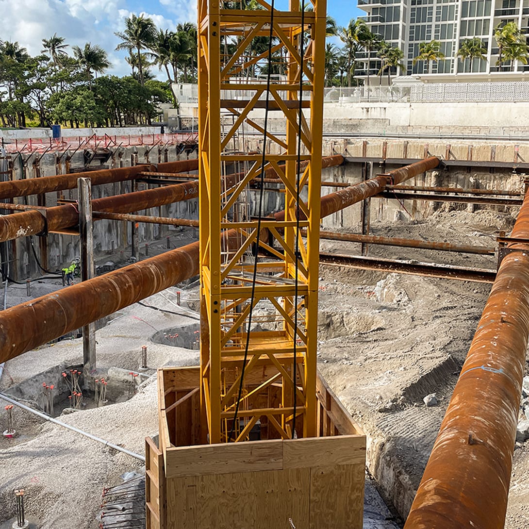 TeraPROOF below-grade waterproofing membrane on a building foundation.