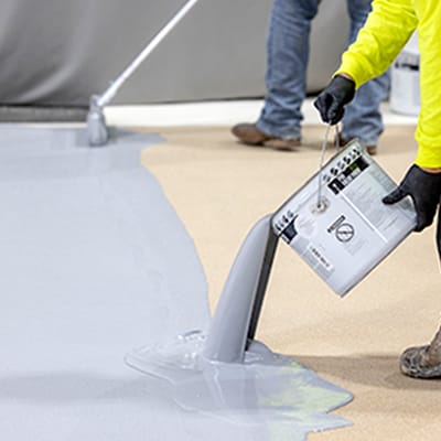 Pro Color Finish Resin top coat above Terapro Pedestrian System