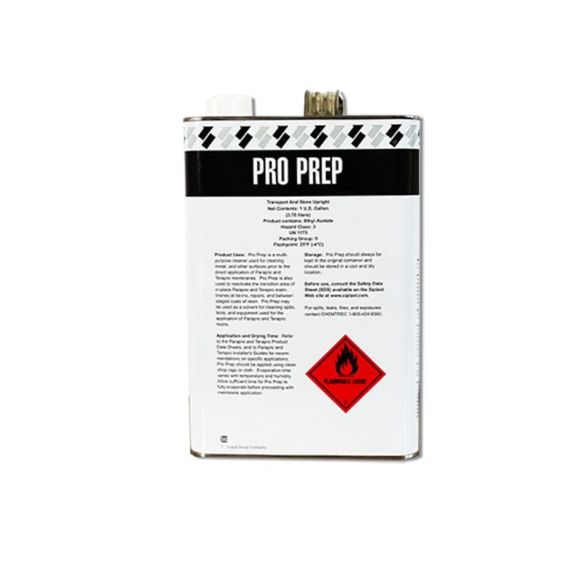 Can of Pro Prep cleaner by Siplast