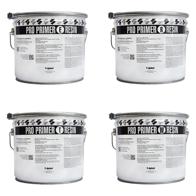 Four cans of Siplast Pro Primer