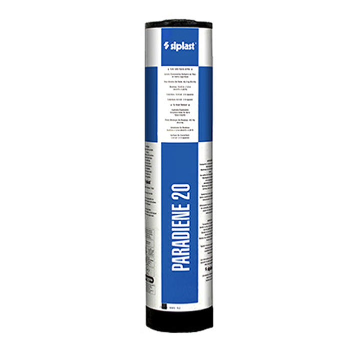 Siplast Paradiene 20 SBS-modified bitumen base sheet product specifications and application methods overview.