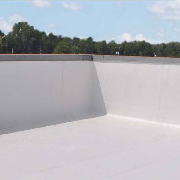 White commercial pvc roof sheets help keep roof cooler