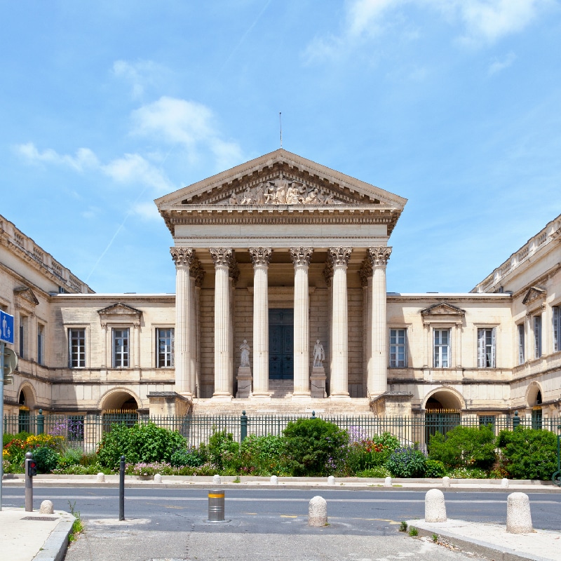 Neoclassical government building protected by durable SBS-modified bitumen roofing systems.