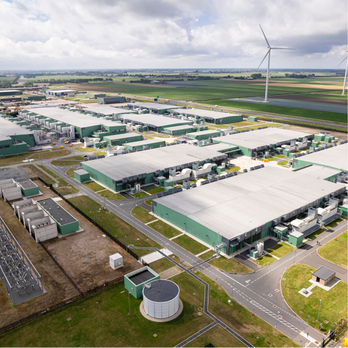 Aerial view of Siplast single-ply roofing systems on an industrial complex.