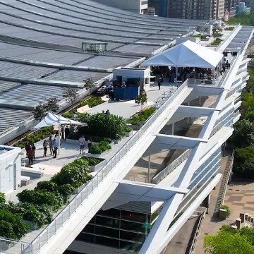 Plaza deck at DLCC