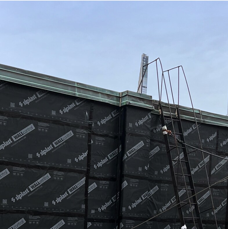 WALLcontrol™ Monolith VP adhered AWB for exterior wall systems.