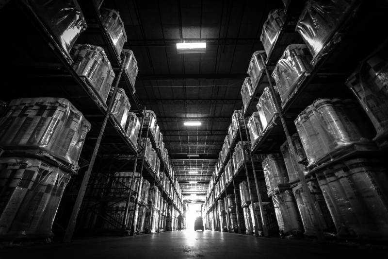 SBS roll inventory at Arkadelphia Manufacturing Plant