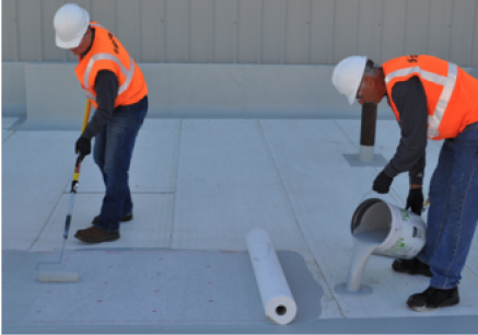 installation of Parapro Roof Membrane with Pro Fleece