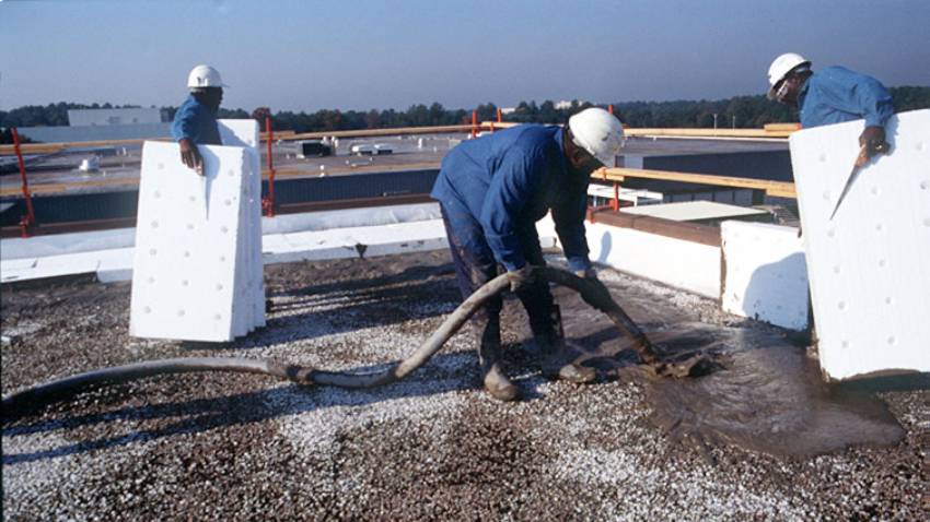 NVS being poured with Insulperm Insulation Board