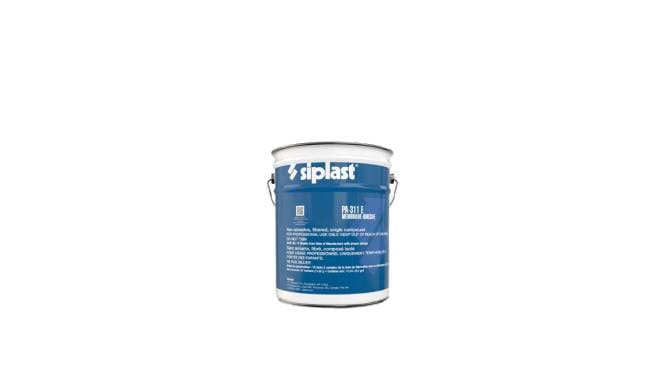 Bucket of Siplast's PA-311 E Adhesive