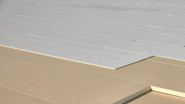 Paratherm Coverboard over Paratherm Polyiso Boards