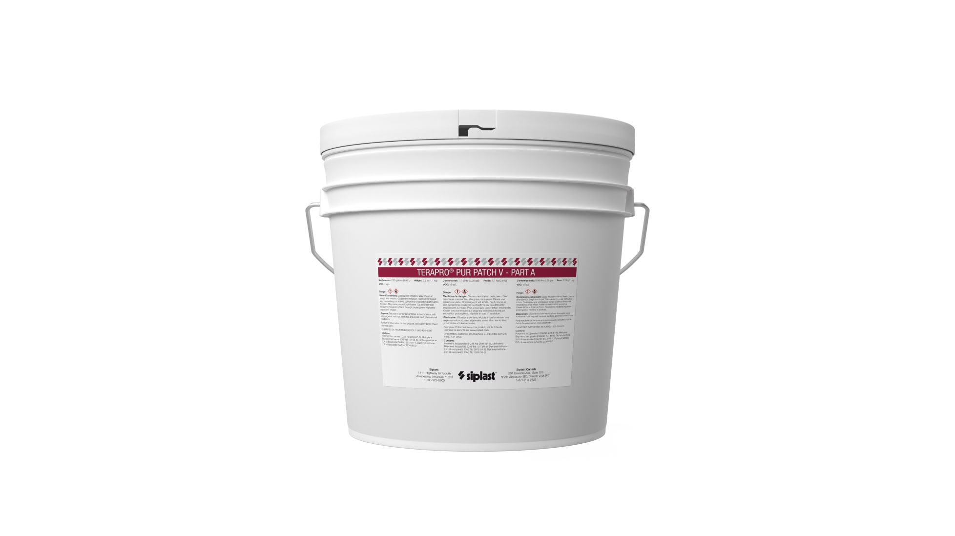 Gallon bucket of Terapro PUR Patch V Part A