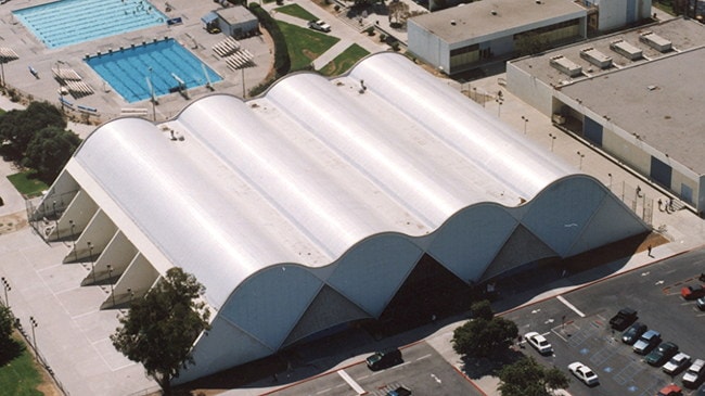 Veral on college gym in California