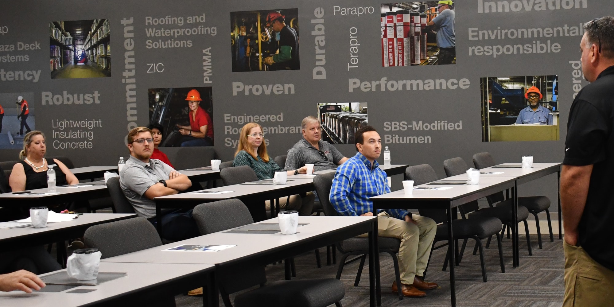 Design professionals attend a Siplast accredited learning webinar for AIA HSW CEU credits on roofing and waterproofing.
