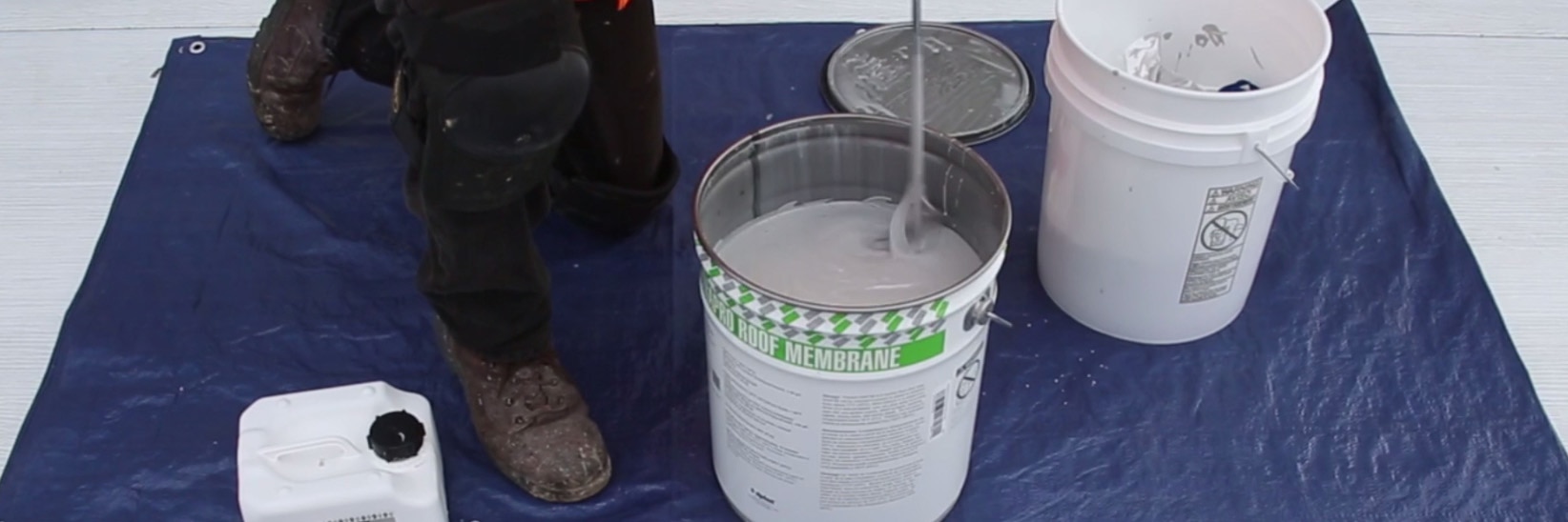 mixing or catalyzing Parapro Roof Membrane