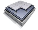Open joint paver system for water drainage on a rooftop