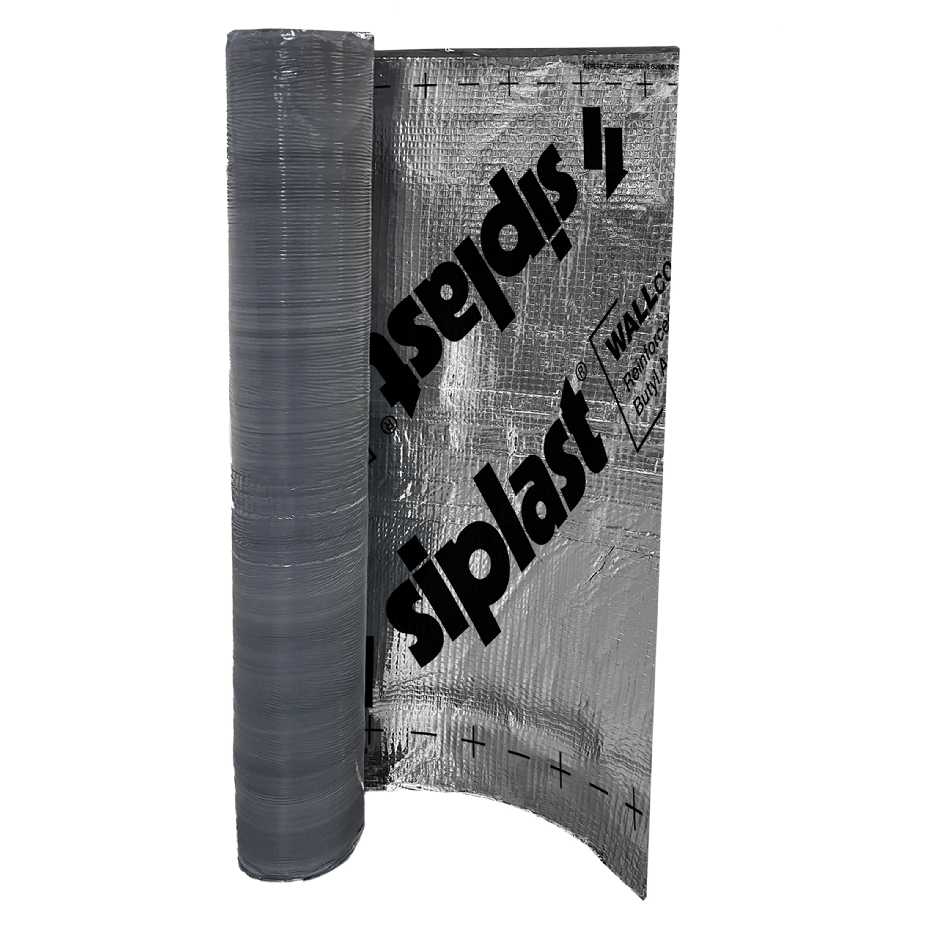 Siplast WALLcontrol Reinforced Aluminum Butyl Adhered AWB: Impermeable, 12-month UV, open-joint cladding.