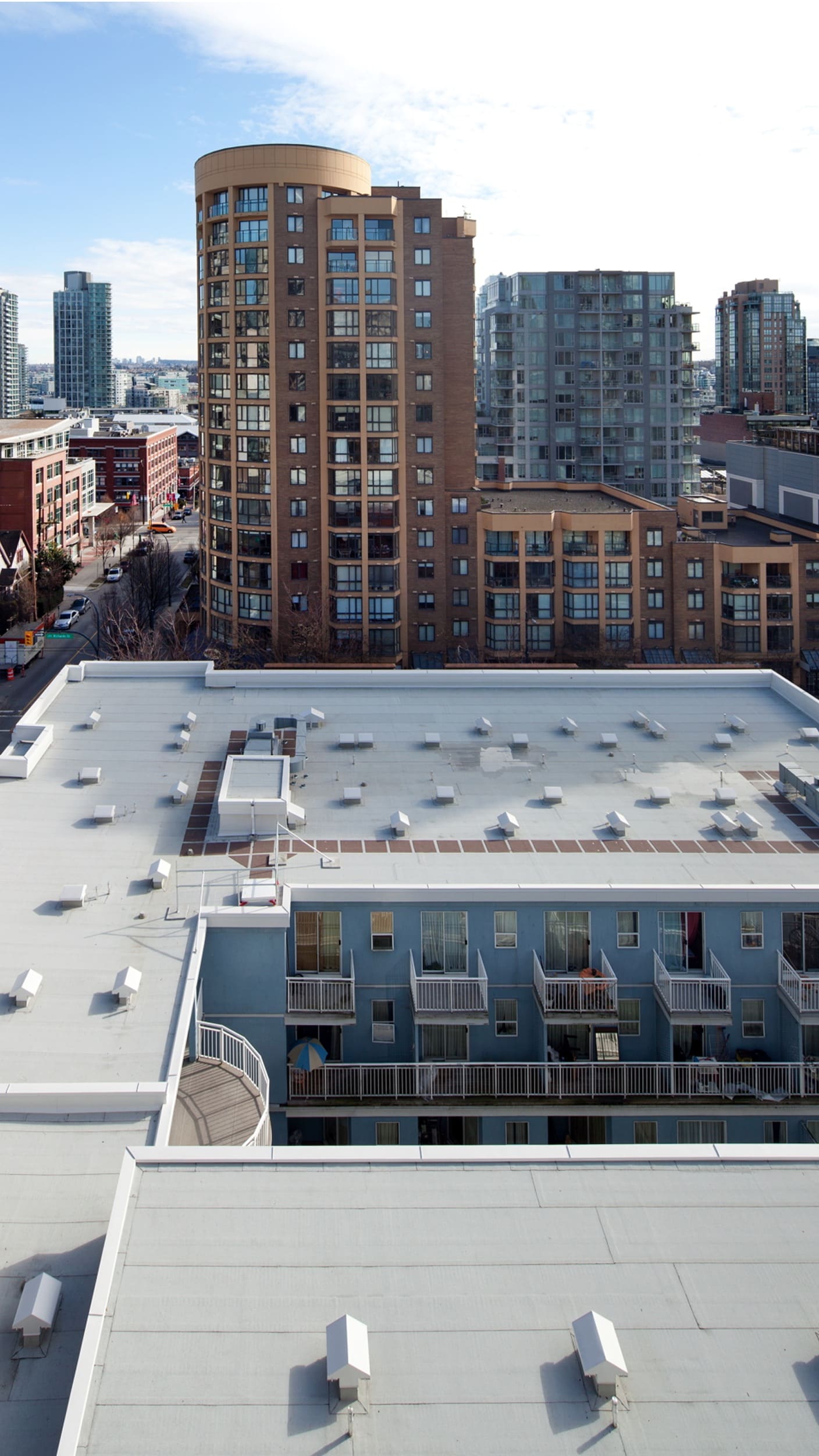 Jubilee House surrounded by other city buildings in the background.
